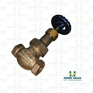 VALVOLA A GLOBO FILETTATA 3/8" BRONZO 150S / 300WOG - FAIRBANKS U-01 - Foto 1 di 6