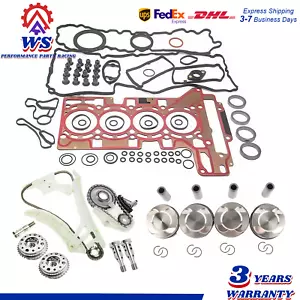 For 2012-17 BMW N20 High Power Cylinder Head Gasket Set Piston Timing Chain Kit - Foto 1 di 19