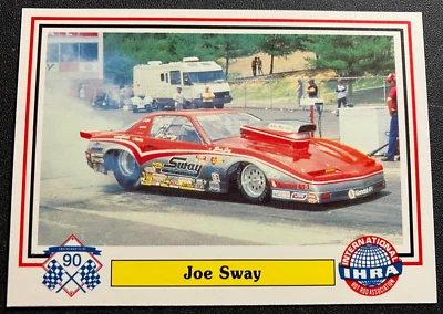 #64 Joe Sway / 1987 Trans Am - 1990 Checkered Flag IHRA Drag Racing Card - MINT - Image 1 of 2