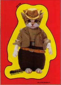 1983 Topps Perlorian Cats Stickers #46