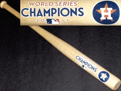 HOUSTON ASTROS~2017 WORLD SERIES CHAMPIONS~NEW 18" MINI SOUVENIR WD BASEBALL BAT Cover
