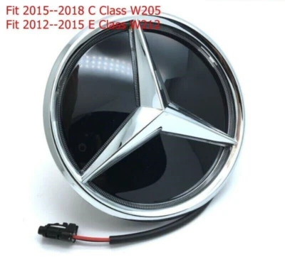 Illuminated LED Light Front Mirror Star Emblem For Mercedes Benz W212 W205 W207 Foto 1 de 4