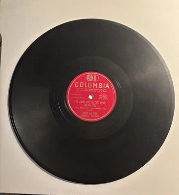 Wiley Walker Gene Sullivan: I’m Sorry For The One Who’s Losing You 78 Shellac  - Image 1 of 4