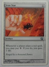 MAGIC THE GATHERING MTG 2003 8th EDITION IRON STAR ARTIFACT CARD