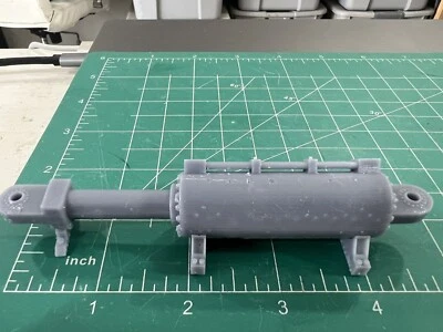 HO - Industrial Hydraulic Ram Flat Car Load - Image 1 of 3