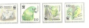 JAMAICA SG1121-1124 BLACK BILLED AMAZON  MNH - Picture 1 of 1