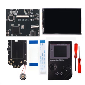 For Nintendo GameBoy DMG/GBO of 36Color V5 IPS Backlight LCD Mod+Shell+Speaker - Picture 1 of 30