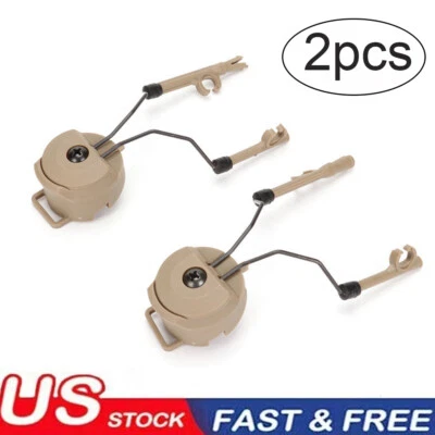 Auriculares tácticos militares Adaptador de riel ARC para casco FAST/ACH/Sordin beige Foto 1 de 4