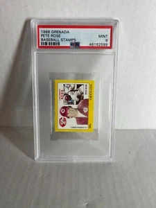 pete rose 1988 GRENADA STAMPS RARE - MINT PSA 9 - very rare sp - Picture 1 of 1