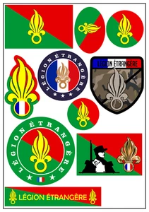Fremdenlegion Légion Aufkleber Karte Sticker Stadt PKW Auto Fahne Flagge Decal - Picture 1 of 6