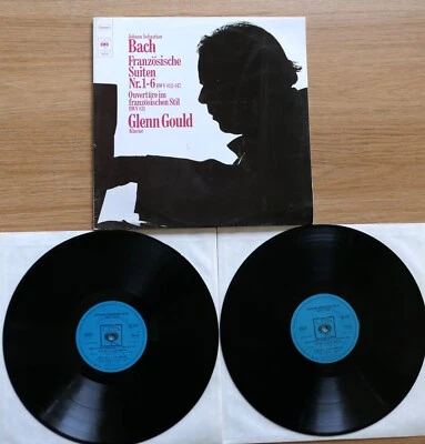 CBS 78 241 Bach French Suites 1-6 Glenn Gould 2LP Gatefold Vinyl NM - Image 1 of 4