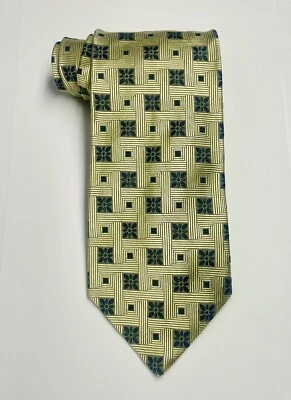 SAKS FIFTH AVENUE 100% Silk Jacquard Hand Tailored in Italy Men’s Neck Tie 4x58 - Image 1 of 4