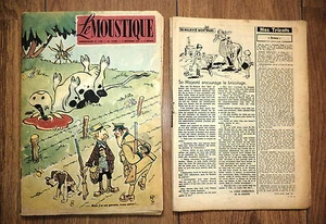 journal de Moustique 1951 couverture de Franquin + Bonne soirées 1952 Uderzo - Picture 1 of 1