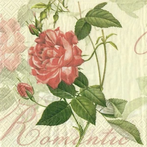 20 x Paper Napkins Table Party Decoupage Romantic Classic Roses 81 - Picture 1 of 2