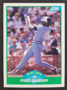 Fred McGriff 1989 Score Baseball Card #6 (NM)