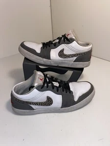 Nike Air Jordan 1 V.2 Low Leather White Cool Grey Size 11 - 584794-105 - Picture 1 of 8