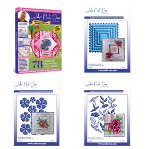 John Next Door Spring Edition Kit, Postage Frames, Blousy Peony, Peony Leaves - Picture 1 of 5