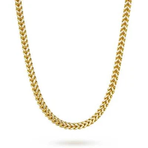 Cadena Franco pavé oro 14k (hueca) - Imagen 1 de 12