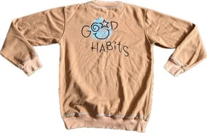 Good Habits 365 hellbraun Pullover Sweatshirt Erwachsene XL Positivity Hippie gebraucht, in einwandfreiem Zustand - Bild 1 von 10
