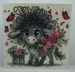 Handarbeit, Glückwunschkarte Esel Geburtstag lustig witzig Diamond painting - Bild 1 von 1