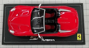 Used BBR 1/18 Scale Resin P1825A Ferrari SA Aperta Paris 2010 Metallic Red - Picture 1 of 9