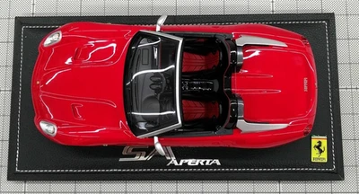 Used BBR 1/18 Scale Resin P1825A Ferrari SA Aperta Paris 2010 Metallic Red - Image 1 of 4