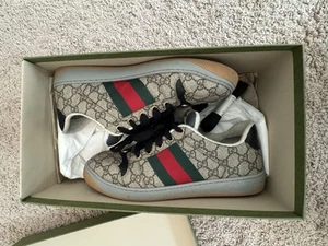 Gucci Screener Sneakers Men's US 10.5 (Gucci Size 9.5) - Picture 1 of 8