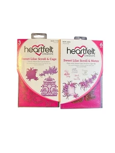 Heartfelt Creations Sweet Lilac Scroll & Cage Cling Stempel und Stanze  - Bild 1 von 2