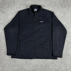 Patagonia Better Sweater Jacket Mens XL Black Full Zip Polartec Fleece Outdoor - Picture 1 of 18