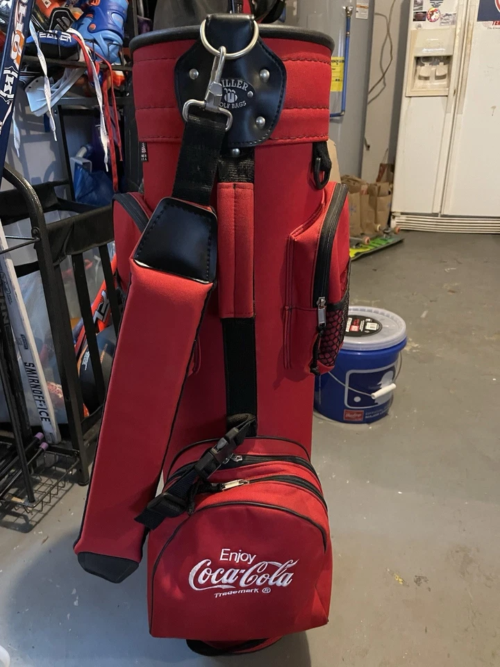 Bolsa de golf Ron Miller vintage Coca-Cola roja Foto 1 de 4