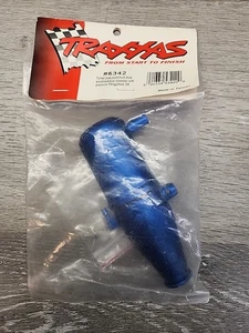 Traxxas 5342 Tuned Pipe, Aluminum, Blue-Anodized: Revo Nitro - Picture 1 of 4