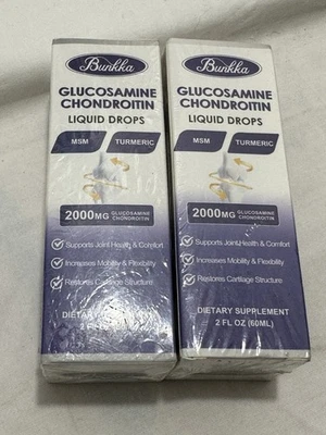 Gotas líquidas de glucosamina condroitina MSM 2*60 ml, suplemento de soporte articular 4/26 Foto 1 de 3