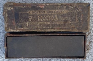 A Vintage Norton Fine Sharpening Stone Oil Stone Oilstone Razor Hone - Picture 1 of 4
