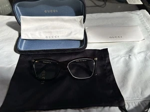 Gucci GG0025O 0025 002 56 Dunkelbraun Havanna Brille 0025O - Bild 1 von 11