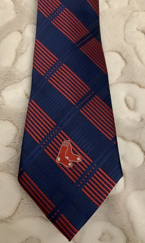 Boston Red Sox MLB Mens Neck Tie Baseball Blue Red 56” Cover