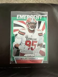2019 Panini Prizm - Emergent Green Prizm #E-MG Myles Garrett - Picture 1 of 2