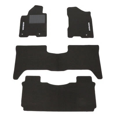 2008-2011 Nissan Armada Charcoal Floor Mat Set (WITH 2nd Row Console) OEM NEW - Image 1 of 3