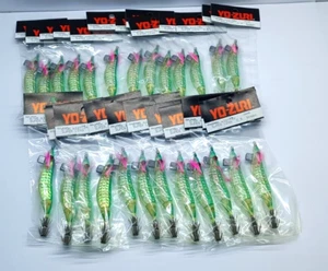 Lotto 25 Totanare YO-ZURI Super Lens A337-24 - Size 2.5 - Col. Green 24 - EJ65 - Imagen 1 de 7