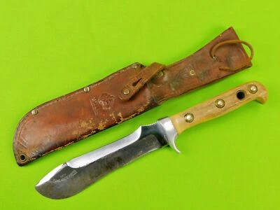 Cuchillo de caza Bowie cazador blanco Puma alemán vintage con funda Foto 1 de 4