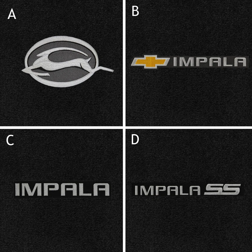 Alfombrillas Chevy Impala 2006-2020 nuevas con logotipo bordado en las 4 Foto 1 de 4