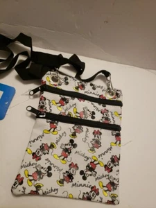 Bolso Bandolera Disney Passport Cartera Mickey & Minnie Jerry Leigh Nuevo con Etiquetas Disney World - Imagen 1 de 6