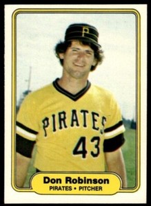 1982 Fleer Don Robinson Pittsburgh Pirates #495