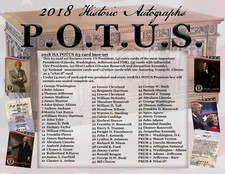 2018 Historic Autograph POTUS Premium Edition Base (You Pick Your Card)