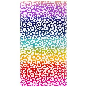 - Animal Print Beach Towel 28 x 51 inches 70 x 130cm 100% Cotton Soft and Abs... - Picture 1 of 3