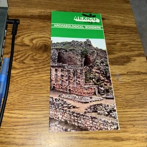 Folleto turístico de viaje rural MÉXICO de 1970: maravillas arqueológicas - Imagen 1 de 2