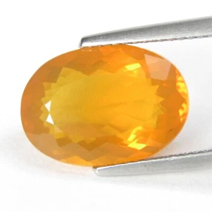 4.45Cts Stunning Natural Unheated Fire Opal 14.5x10.3mm Oval Mexican Gemstone - Photo 1 sur 4