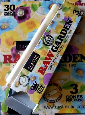 Conos RAW Jardín King Size 30 Paquetes de 3 Foto 1 de 4