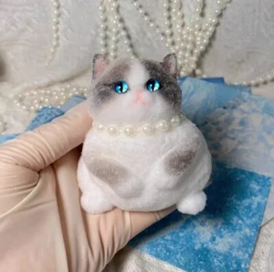 Furry Soft Cat Squishy Squeezable Unwind Anxiety Stress Relive Fidget Toys Gift - Picture 1 of 3