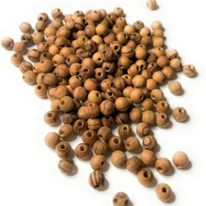 8mm ~ Beads Unpolished Natural Olive Wood Bethlehem Jerusalem Necklace Bracelet - Picture 1 of 3