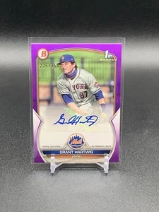 2023 Bowman Grant Hartwig PPA-GH 1st Purple Paper Auto /250 | New York Mets - Picture 1 of 2